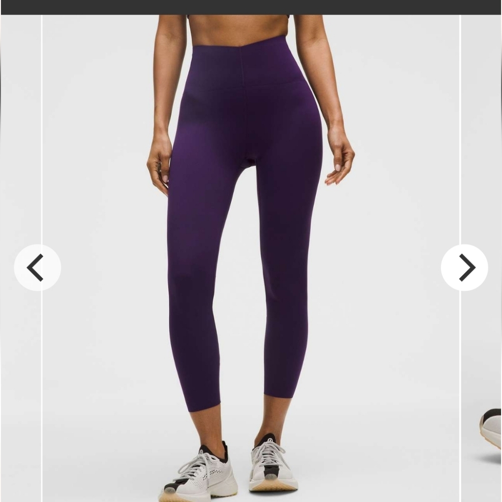 NWT Lululemon Glow Up Deep Court Purple SHR 25IN Leggings Sz 0or2